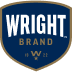 Wright Brand shield emblem with gold trim